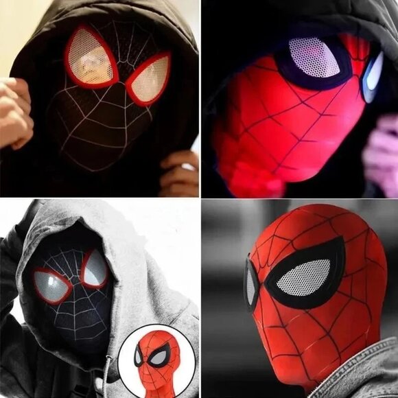 Spider-Man Mask Spiderman Movie Hero Costume Cosplay Props 3D Masks Adult Size - Picture 4 of 5